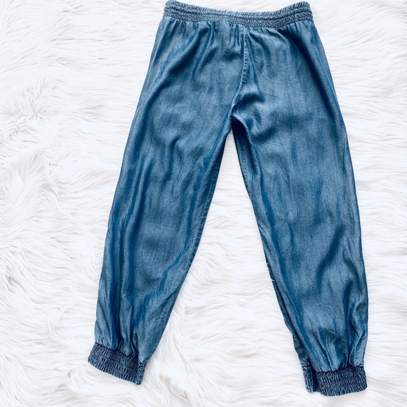 Anthropologie Cloth & Stone Blue Tencel Joggers - Picture 2 of 10